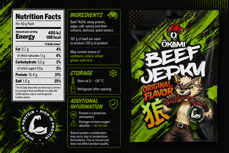 Beef Jerky Original Flavour