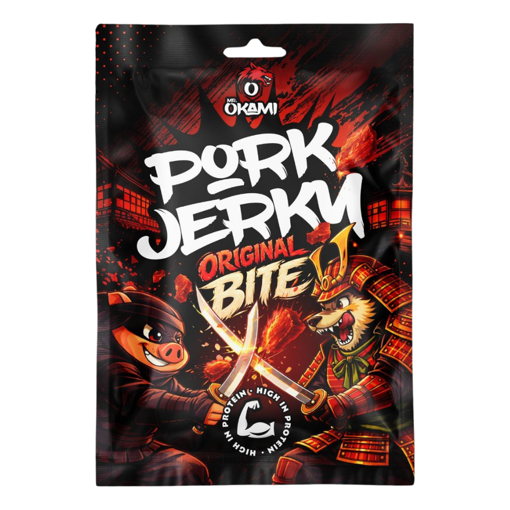 MR.OKAMI Pork Jerky Original Bite