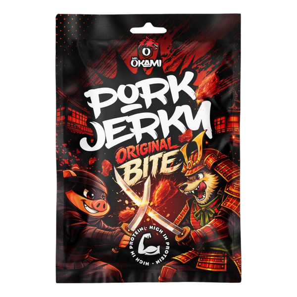 MR.OKAMI Pork Jerky Original Bite